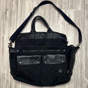 Black Leather Men's Bag